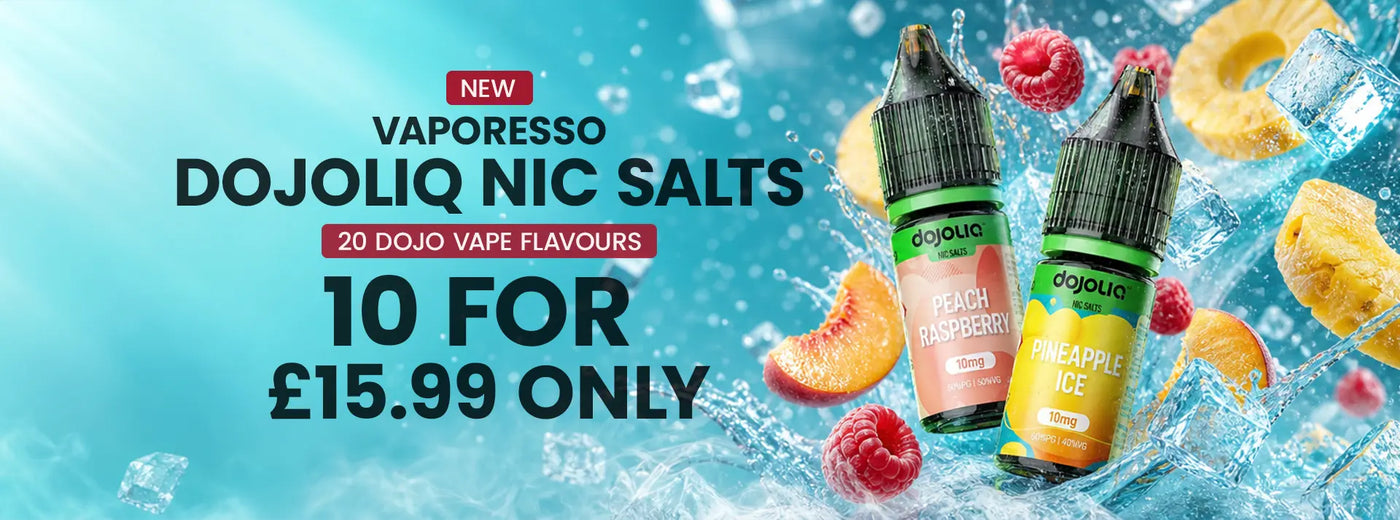 VAPORESSO DOJOLIQ NIC SALTS DEAL DESKTOP BANNER