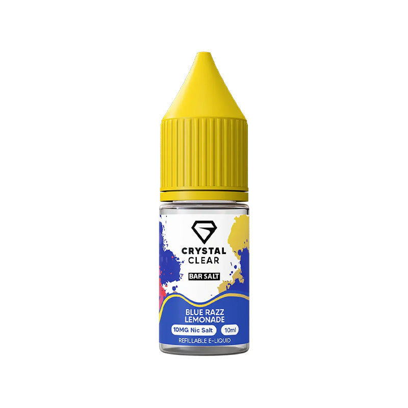 Crystal Clear Blue Razz lemonade Nic Salt e-liquid - 10ml
