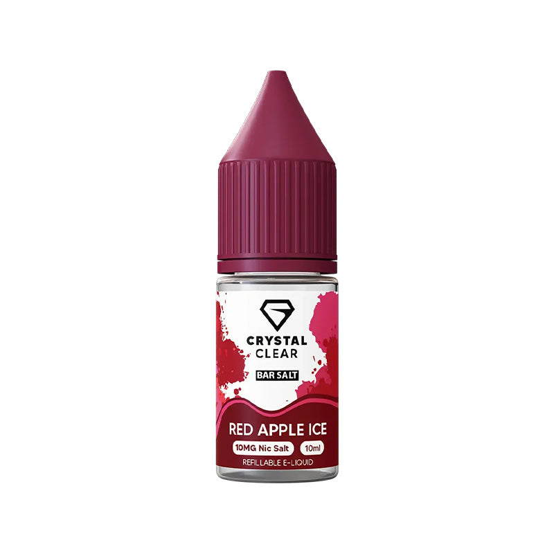 Crystal Clear Red Apple Ice Nic Salt e-liquid - 10ml