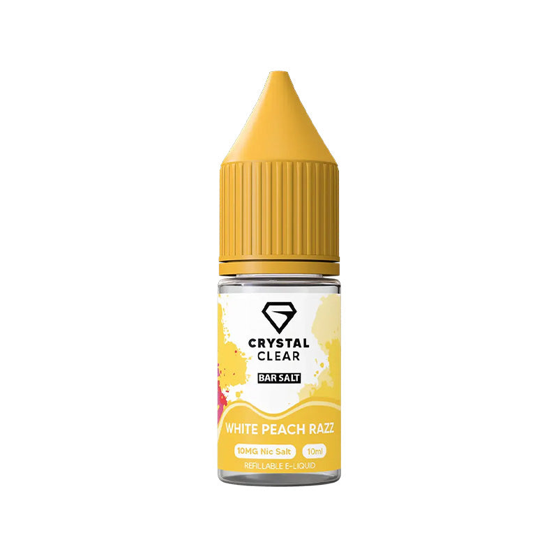 Crystal Clear White Peach Razz Nic Salt e-liquid - 10ml