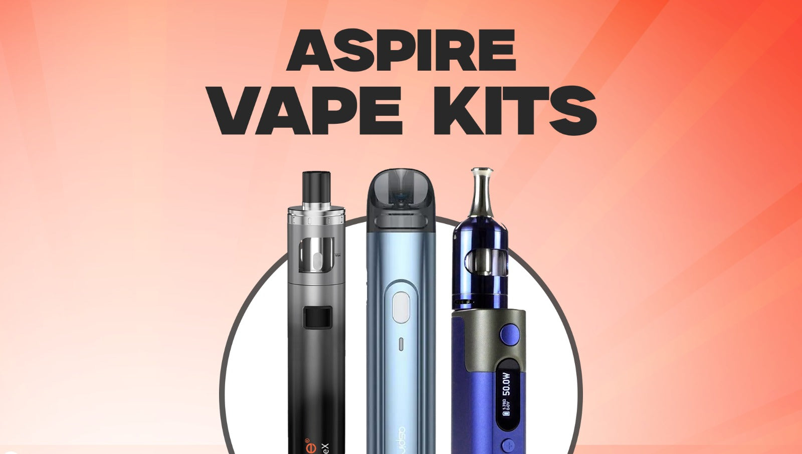Aspire Gotek X, PockeX, and Flexus Stik displayed together – Ultimate product guide