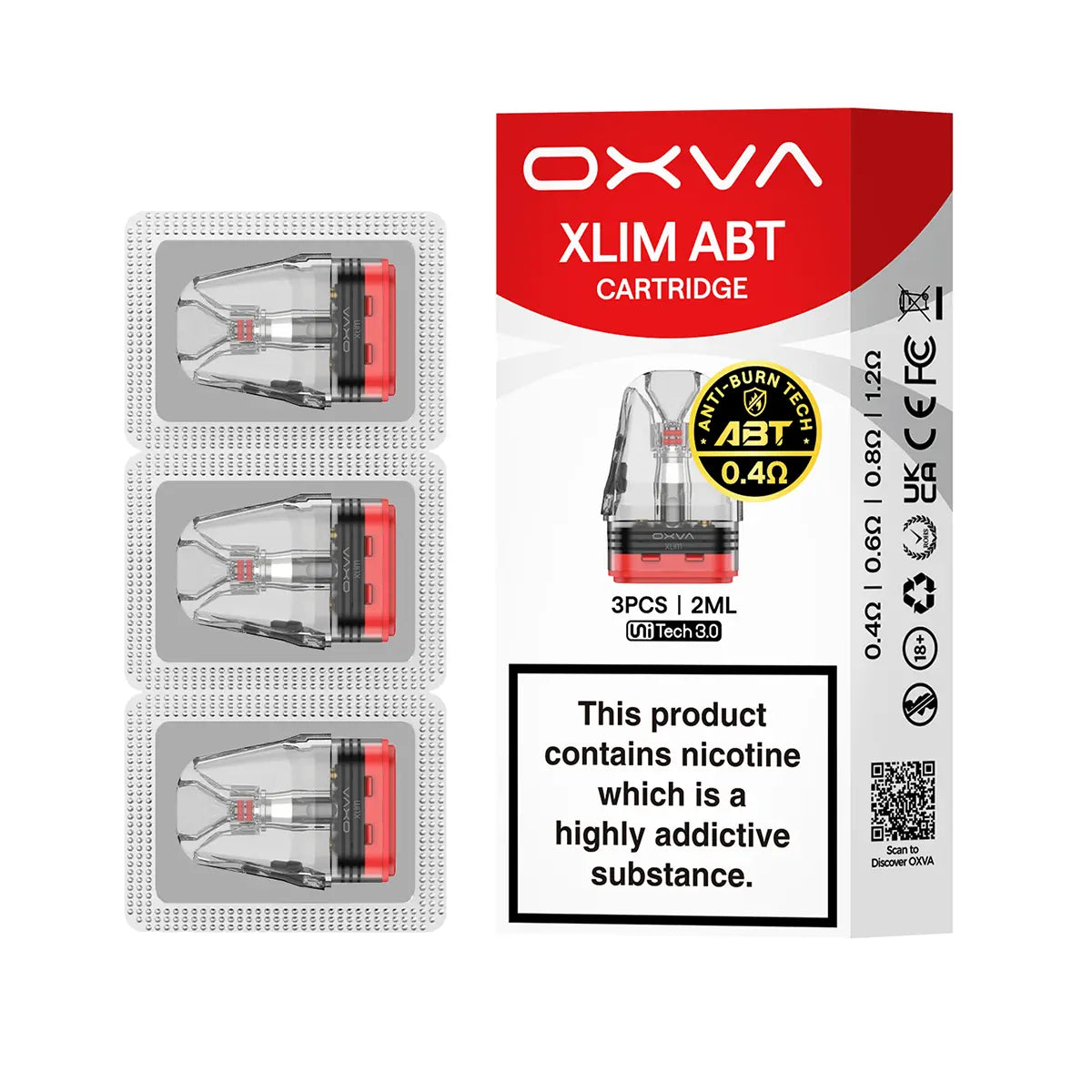0.4OHM OXVA Xlim ABT Replacement Pods