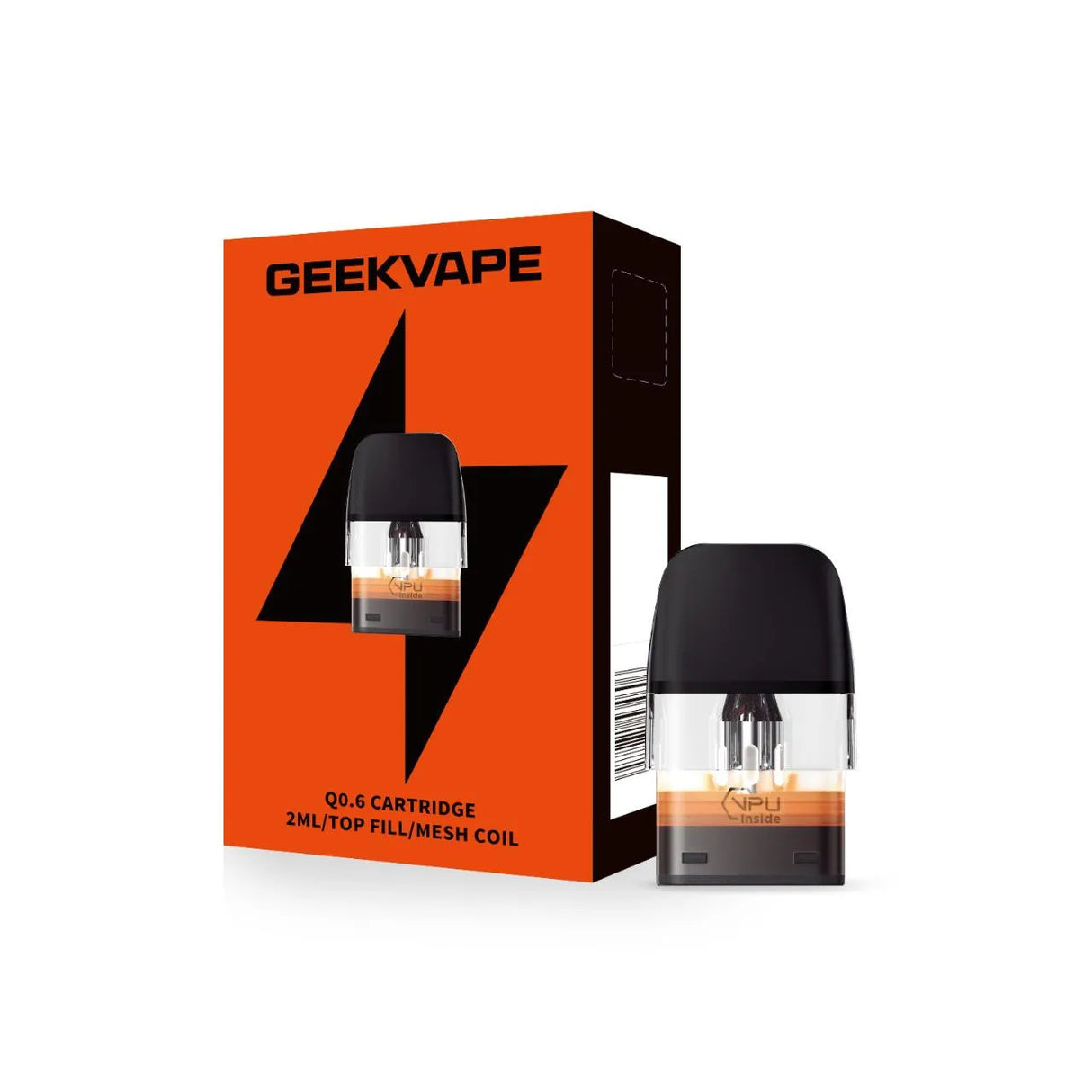 0.6ohm Top fill 2ml Geekvape Q V2 Replacement Pod - Vape Universe