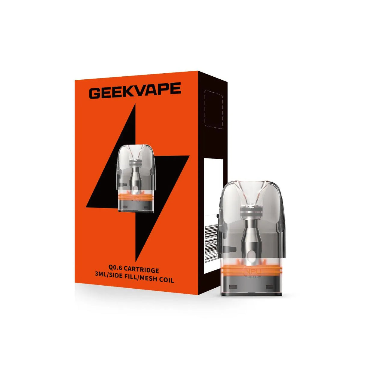 0.6 ohm side fill 3ml Geekvape Q V2 Replacement Pod - Vape Universe