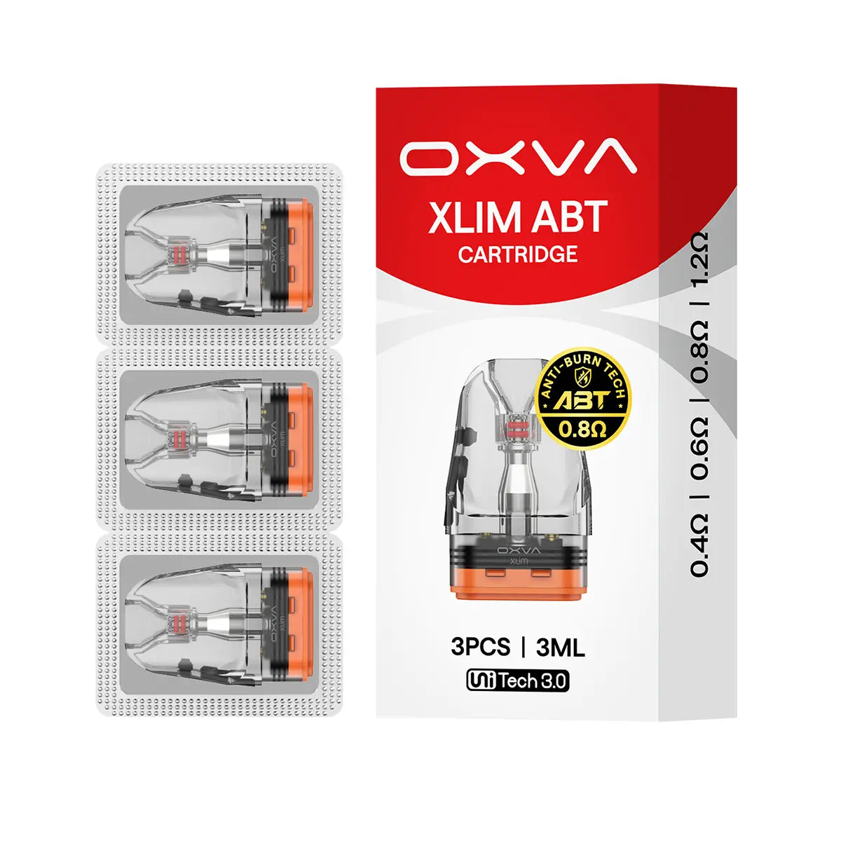 0.8OHM OXVA Xlim ABT Replacement Pods (3ML)