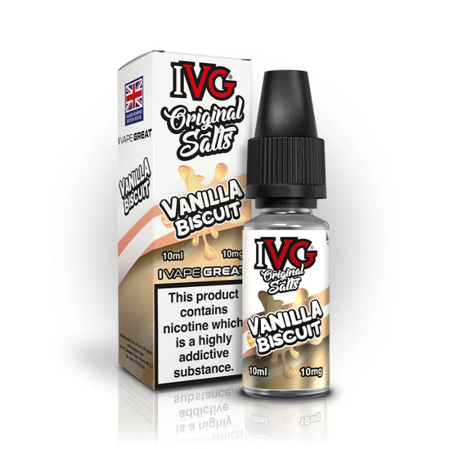 10mg IVG Original Salt Vanilla Biscuit 10ml
