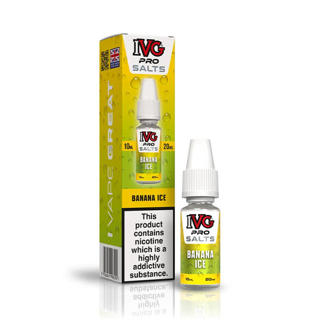 20mg IVG Pro Salts Banana Ice Nic Salt Vape Juice