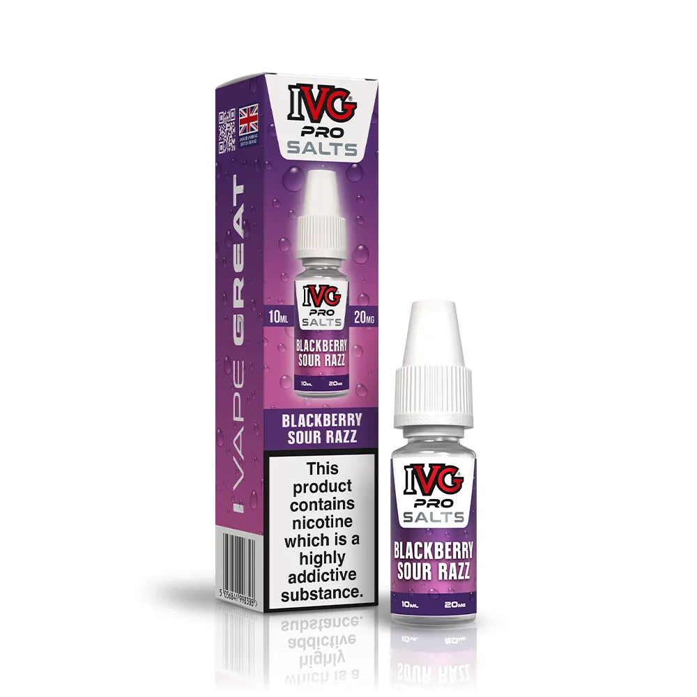 20mg IVG Pro Salts Blackberry Sour Razz Nic Salt Vape Juice