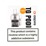 Aspire TG Replacement Pods 0.8ohm- vape Universe