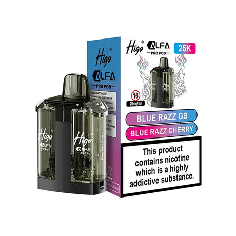 Higo Alfa Pro 25K Refill Pods Blue Razz GB / Blue Razz Cherry