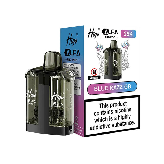 Higo Alfa Pro 25K Refill Pods Blue Razz GB