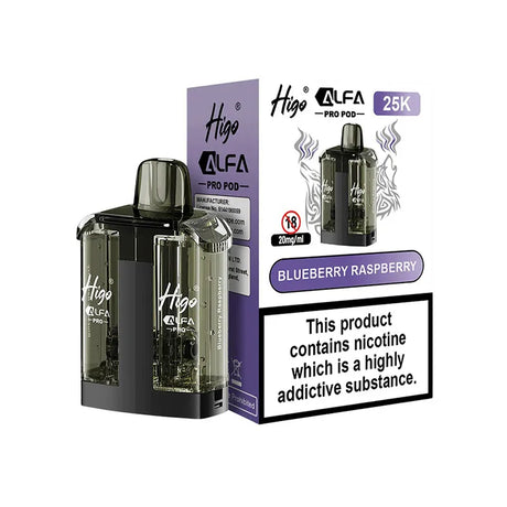 Higo Alfa Pro 25K Refill Pods Blueberry Raspberry
