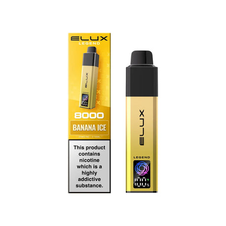 Banana Ice Elux Legend 8000 Prefilled Pod Kit – Vape Universe