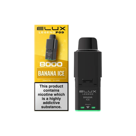 Banana Ice Elux Legend 8000 Refill Pods – Vape Universe