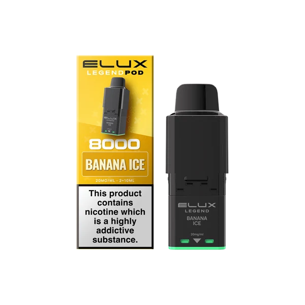 Banana Ice Elux Legend 8000 Refill Pods – Vape Universe