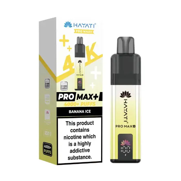 Banana Ice Hayati Pro Max Plus 4K Prefilled Pod Kit