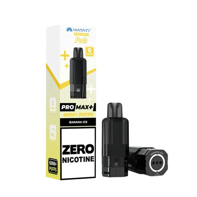 Banana Ice Hayati Pro Max Plus 0 Nicotine Pods Vape Universe
