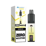 Banana Ice Hayati Pro Max Plus 6K 0 Nicotine Pod Kit Vape Universe
