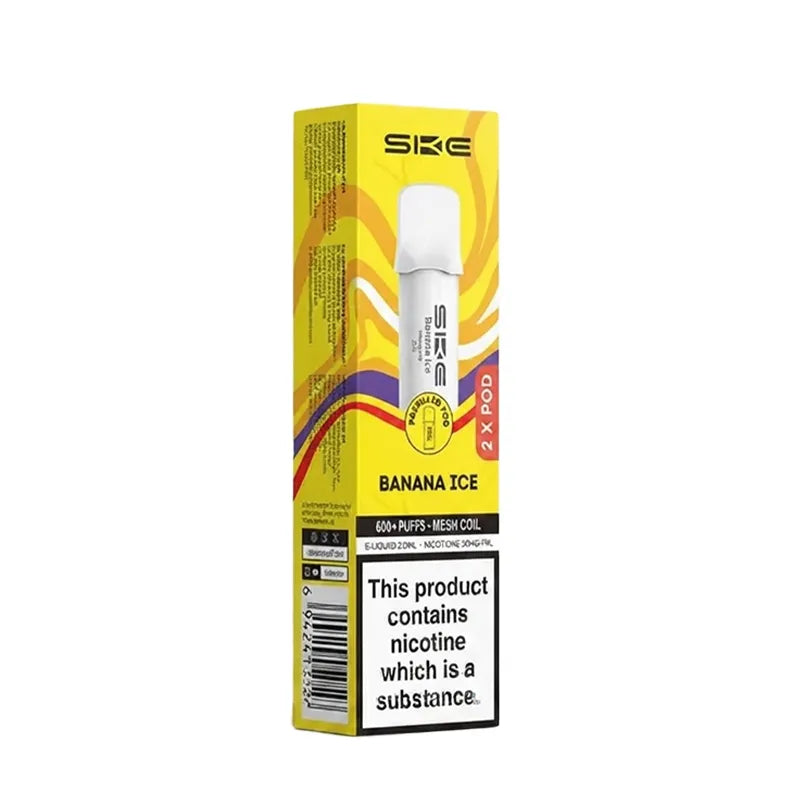 Banana Ice SKE Crystal Bar 600 Pro Prefilled Pods - Vape Universe