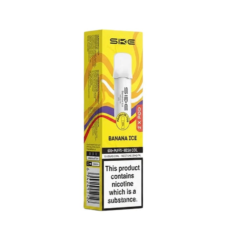 Banana Ice SKE Crystal Bar 600 Pro Prefilled Pods - Vape Universe
