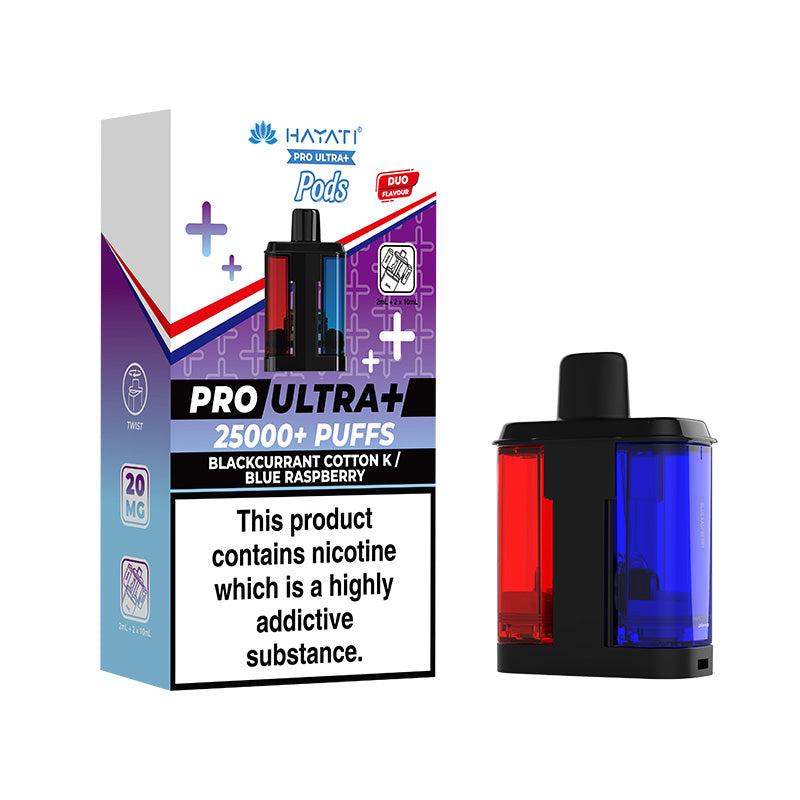 Hayati Pro Ultra Plus Refill Blackcurrant Cotton K & Blue Raspberry