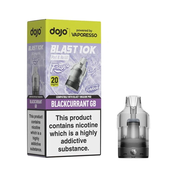Blackcurrant GB Vaporesso Dojo Blast 10K Fresh Refill Pack – Vape Universe