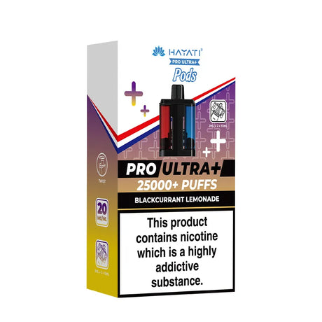 Blackcurrant Lemonade Hayati Pro Ultra Plus 25K Refill Pods Vape Universe
