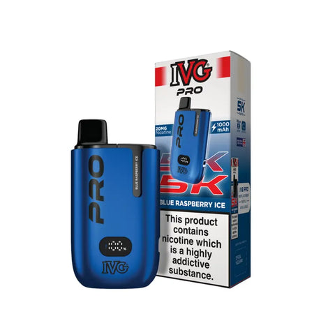 Blue Raspberry Ice IVG Pro 5K Pod Kit – Vape Universe