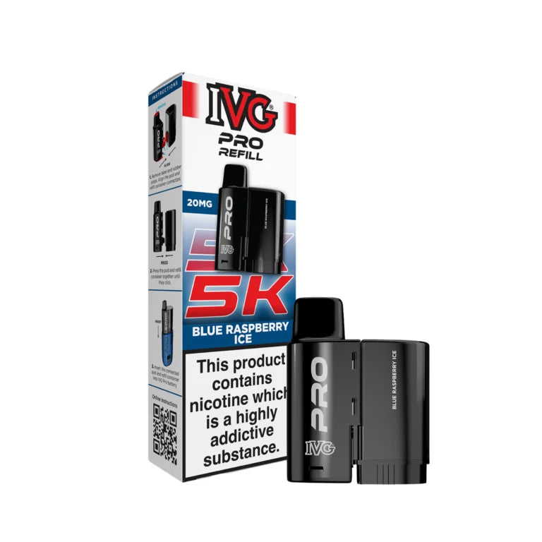 Blue Raspberry Ice IVG Pro 5K Prefilled Pod – Vape Universe