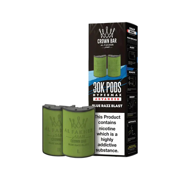 Blue Razz Blast Al Fakher Hypermax 30K Refill Pack
