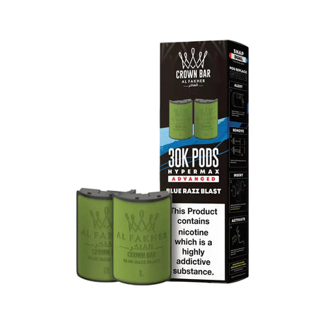 Blue Razz Blast Al Fakher Hypermax 30K Refill Pack
