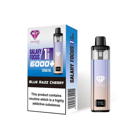 Blue Razz Cherry Crystal Galaxy Focus 1 6000 Prefilled Pod Kit
