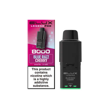 Blue Razz Cherry Elux Legend 8000 Refill Pods – Vape Universe