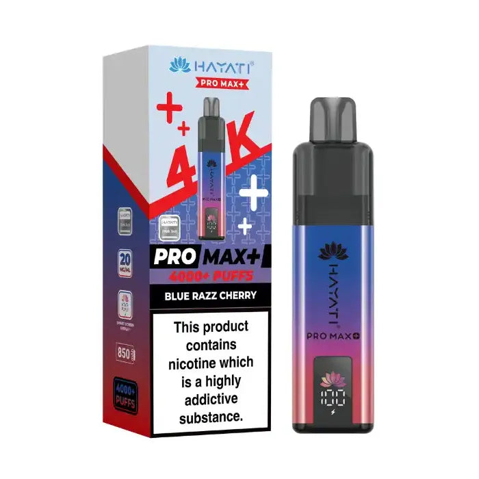 Blue Razz Cherry Hayati Pro Max Plus 4K Prefilled Pod Kit