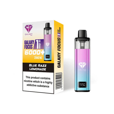 Blue Razz Lemonade Crystal Galaxy Focus 1 6000 Prefilled Pod Kit
