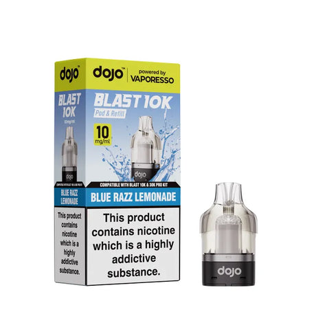 Blue Razz Lemonade Vaporesso Dojo Blast 10K Pods - 10mg (5 Pack)