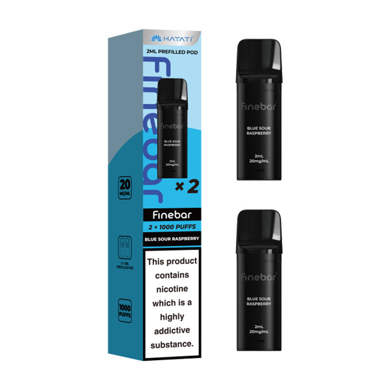 Blue Sour Raspberry Hayati Finebar 1000 Prefilled Pod
