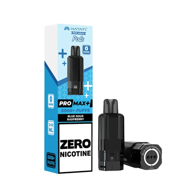 Blue Sour Raspberry Hayati Pro Max Plus 0 Nicotine Pods Vape Universe
