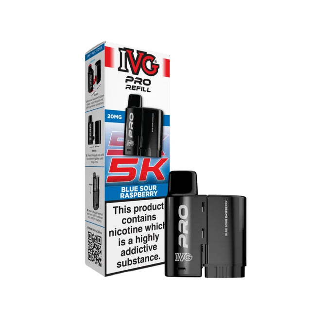 Blue Sour Raspberry IVG Pro 5K Prefilled Pod – Vape Universe