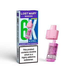 Blueberry Cherry Cranberry Lost Mary BM6000 Prefilled Pods