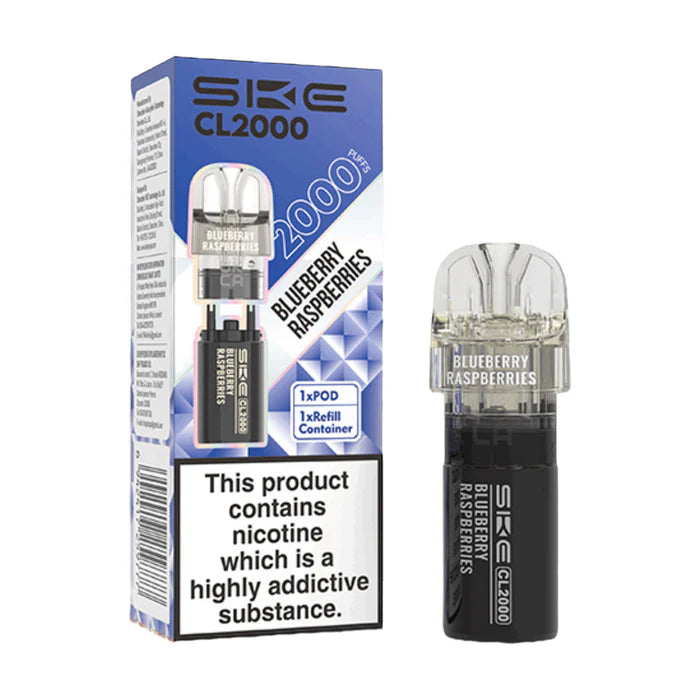 Blueberry-Raspberries SKE Crystal CL2000 Prefilled Pods -Vape Universe