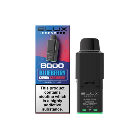 Blueberry Cherry Cranberry Elux Legend 8000 Refill Pods – Vape Universe