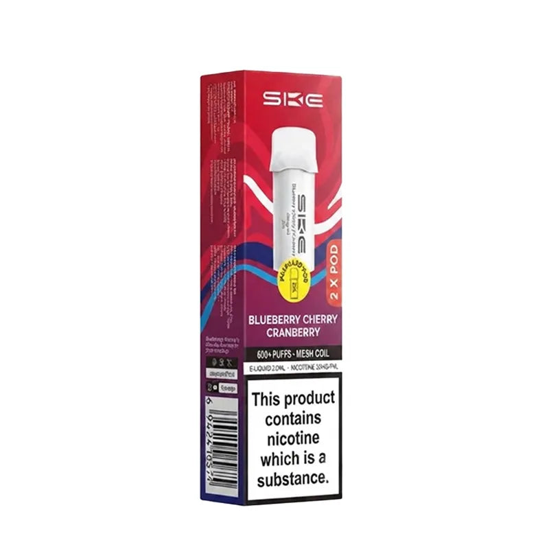 Blueberry Cherry Cranberry SKE Crystal Bar 600 Pro Prefilled Pods - Vape Universe