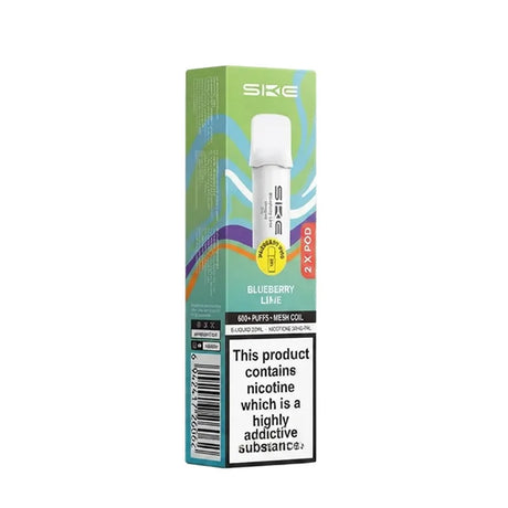 Blueberry Lime SKE Crystal Bar 600 Pro Prefilled Pods - Vape Universe