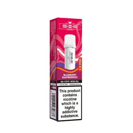 Blueberry Raspberries SKE Crystal Bar 600 Pro Prefilled Pods - Vape Universe
