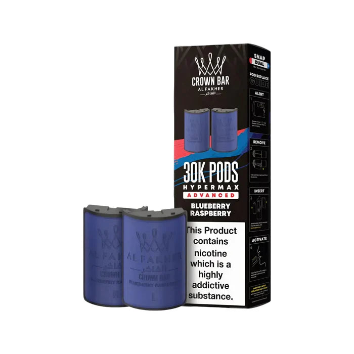 Blueberry Raspberry Al Fakher Hypermax 30K Refill Pack
