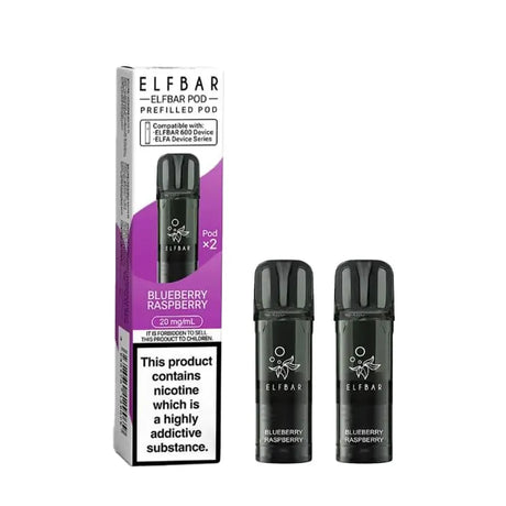 Blueberry Raspberry Elf Bar 600 Prefilled Pods
