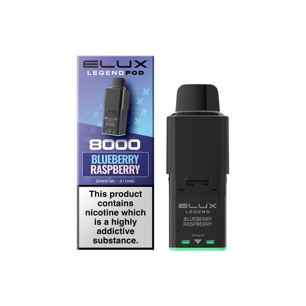 Blueberry Raspberry Elux Legend 8000 Refill Pods – Vape Universe