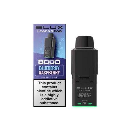 Blueberry Raspberry Elux Legend 8000 Refill Pods – Vape Universe