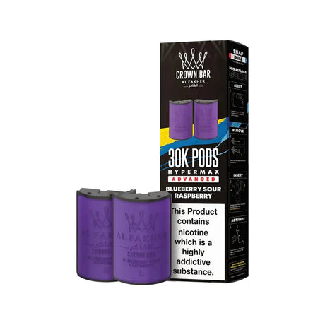 Blueberry Sour Raspberry Al Fakher Hypermax 30K Refill Pack
